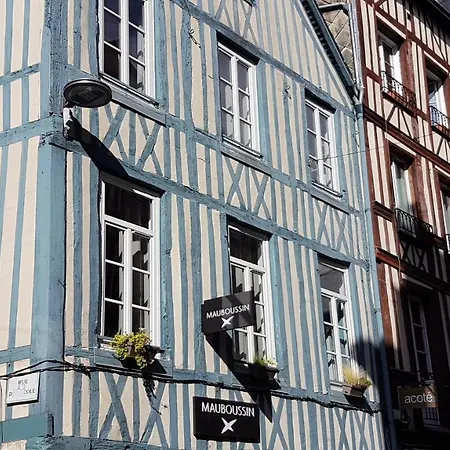 아파트 Le Velours Des Gantiers, Wifi Debit, Confort Et Hospitalite En Plein Centre Historique 루앙